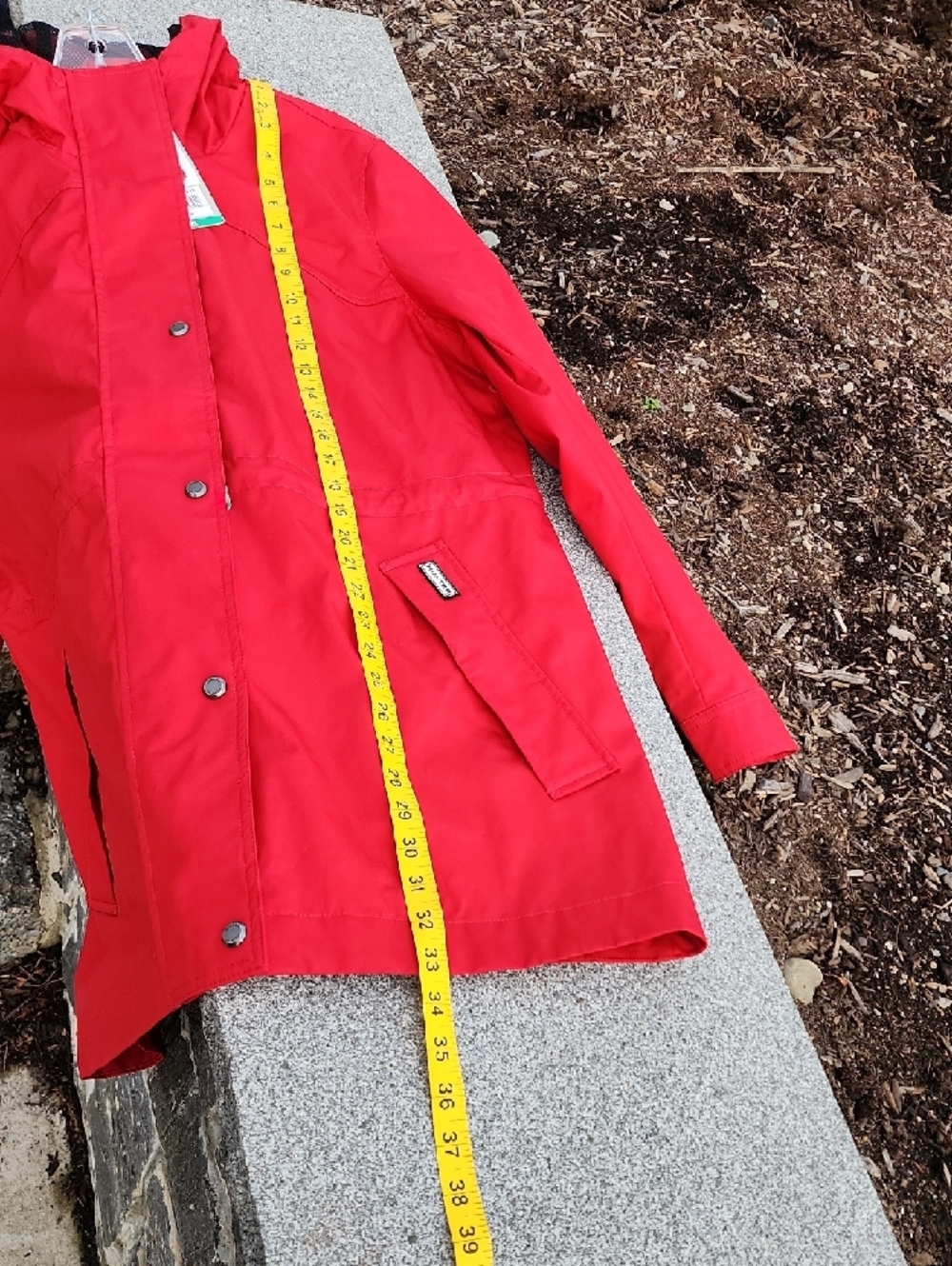 Hunter Red Hooded Water Resistant Cotton Jacket XL - Picture 10 of 13
